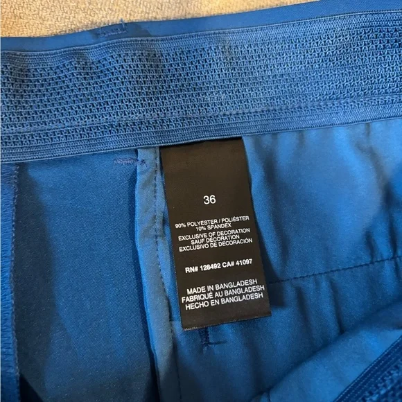 Greg Norman Collection Teal Shorts - Picture 3 of 5